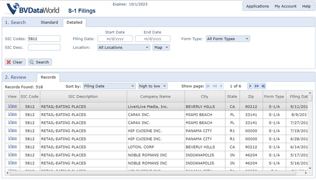 S1 Filings 2